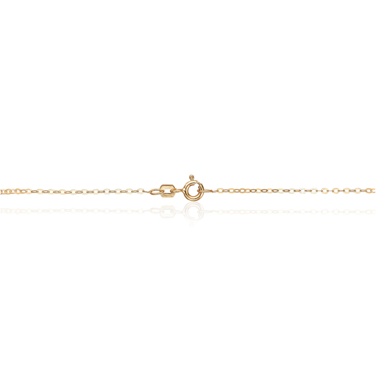 Aurum halskjede i 585 gult gull, flat anker 1,3 mm, 45 cm