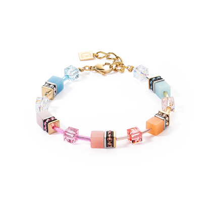 GeoCUBE® Ikonisk armbånd akva-aprikos 2838302028