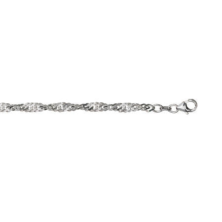 SINGAPORE ARMBÅND I SØLV 3,6 MM 19 CM 284618