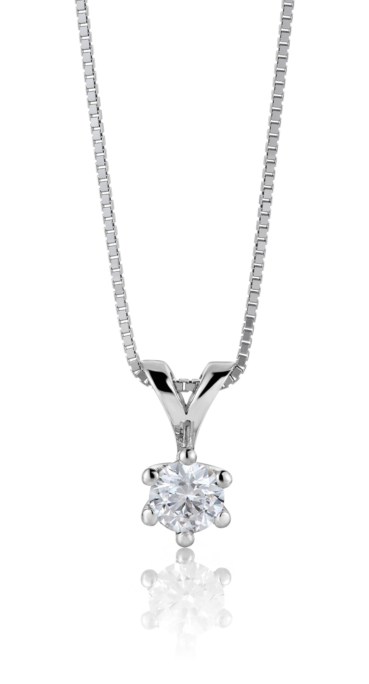 Svolder anheng Margrete i 585 gull med diamant 0,7 ct VS, bilde 2 av 2