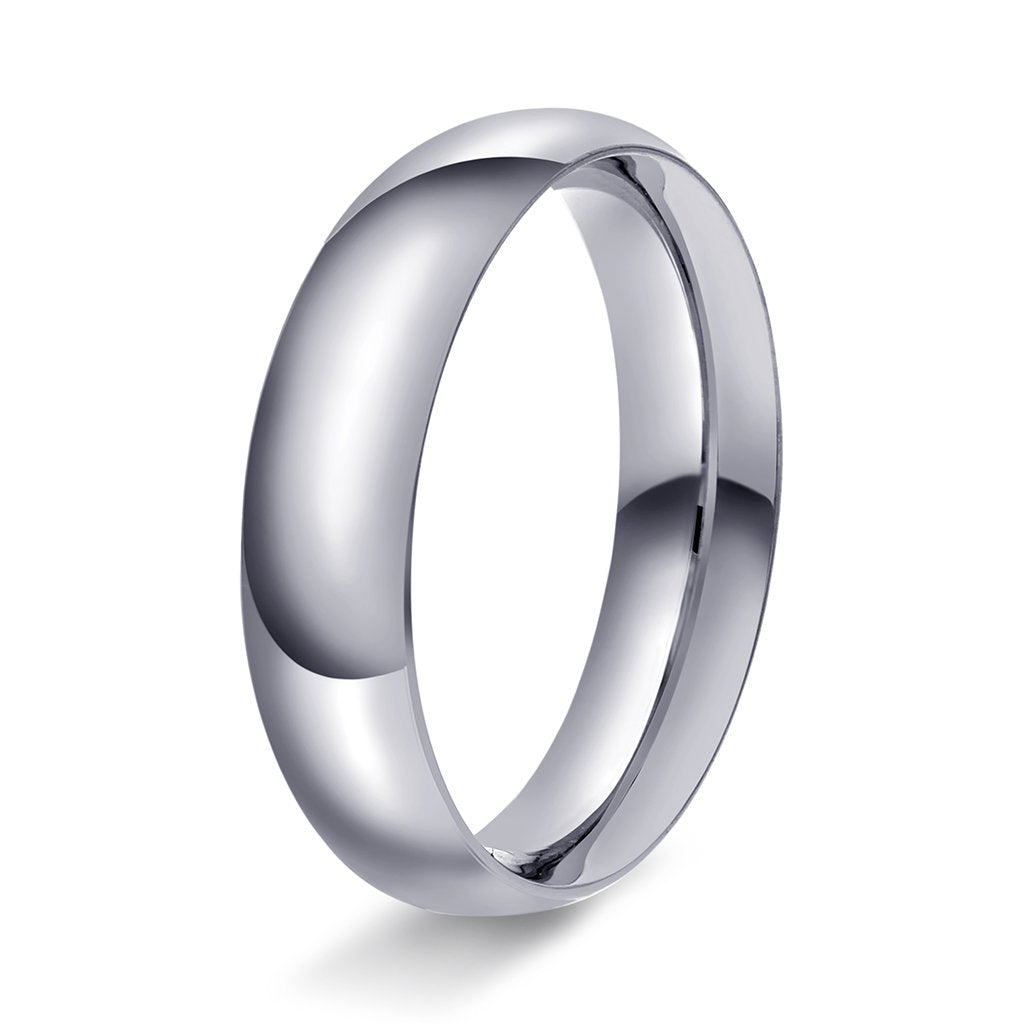 Ring i 950 platina, spissoval, bilde 7 av 12