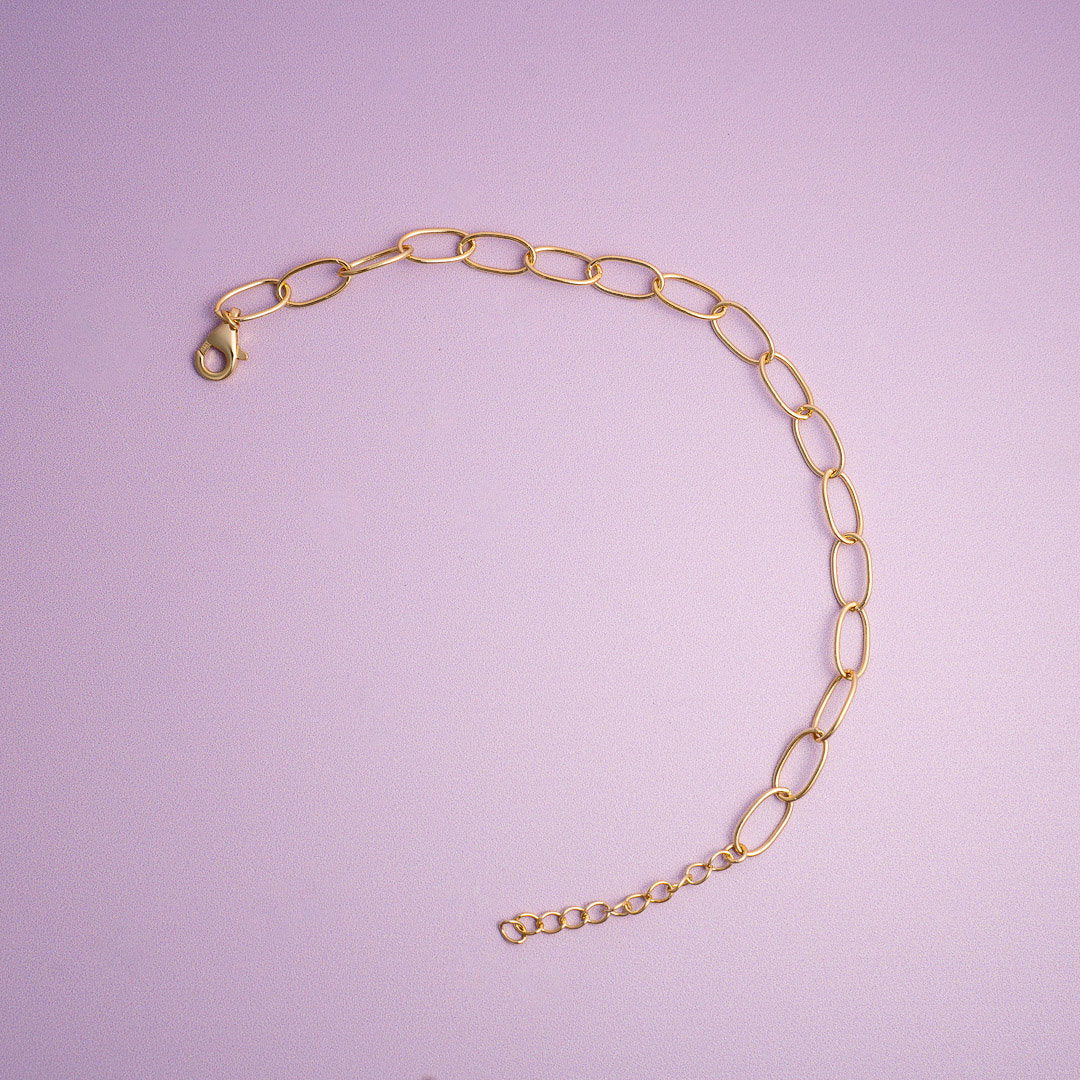 Sandra Lyng armbånd Hooked i forgylt sølv, 16+3 cm, bilde 3 av 4