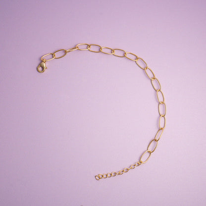 Sandra Lyng armbånd Hooked i forgylt sølv, 16+3 cm, bilde 3 av 4