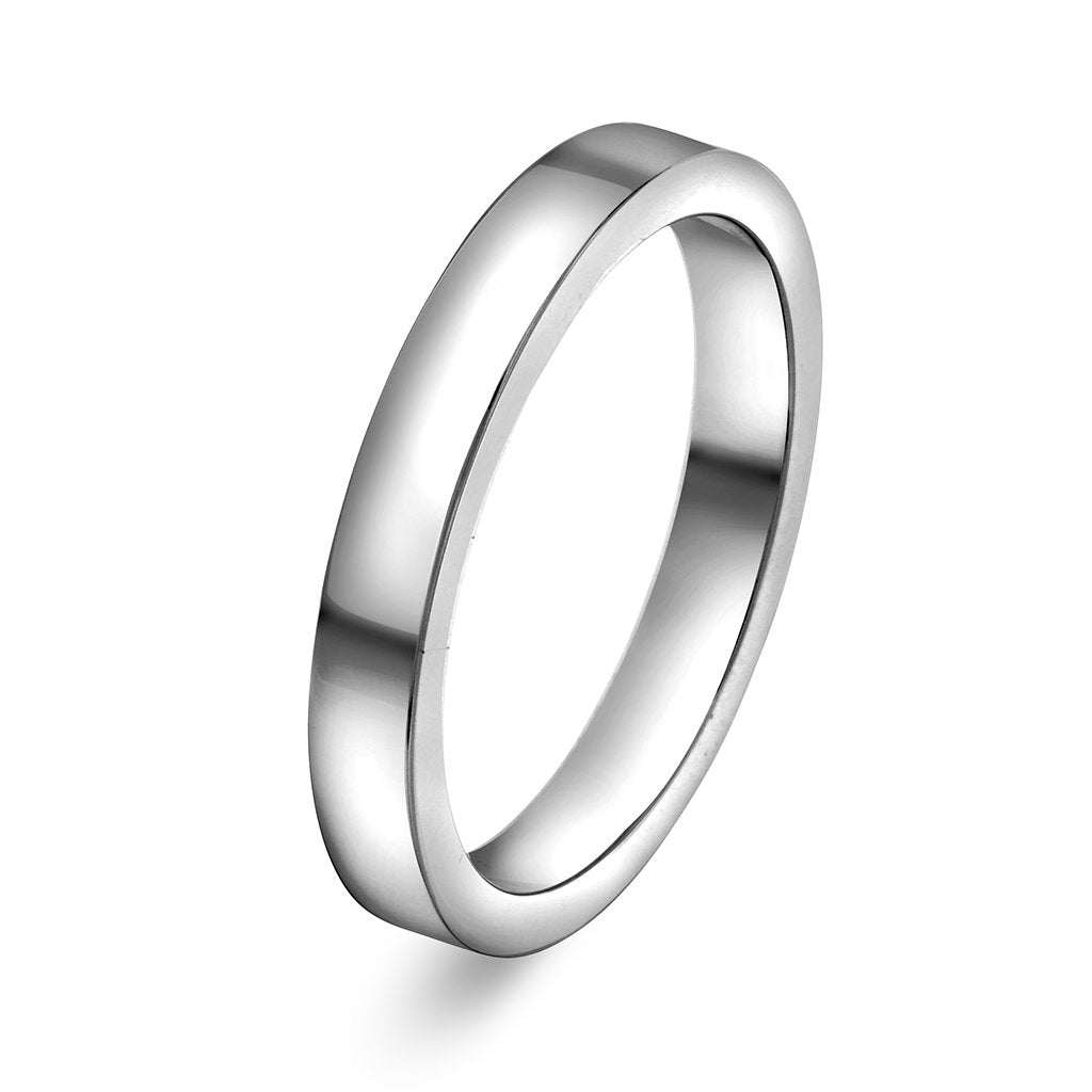 Delta ring i 14 karat gull, allianse uten stein 3,0 mm, bilde 2 av 2
