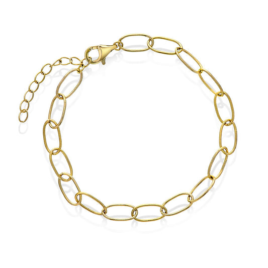 Sandra Lyng armbånd Hooked i forgylt sølv, 16+3 cm, bilde 1 av 4