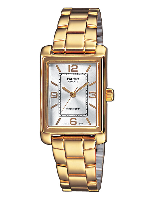 Casio Timeless LTP-1234PG-7AEG dameklokke i stål