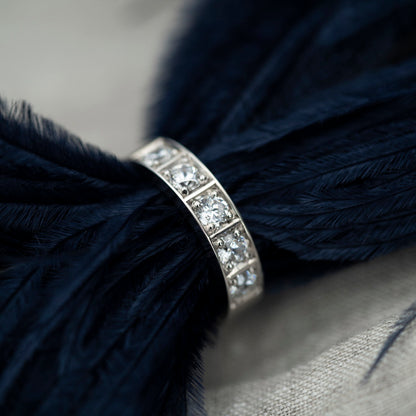 Delta ring i 14 karat hvitt gull med diamant 0,50 ct, bilde 3 av 3