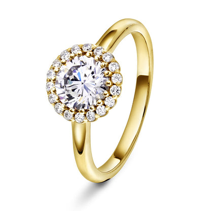 Ring i 925 sølv med zirkonia, bredde 9 mm, bilde 5 av 8