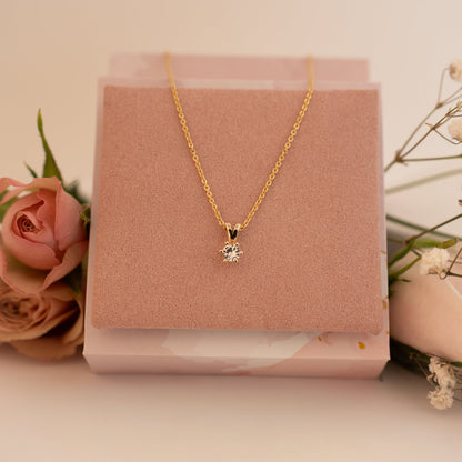 Vida anheng i gull med diamant 0,20 ct