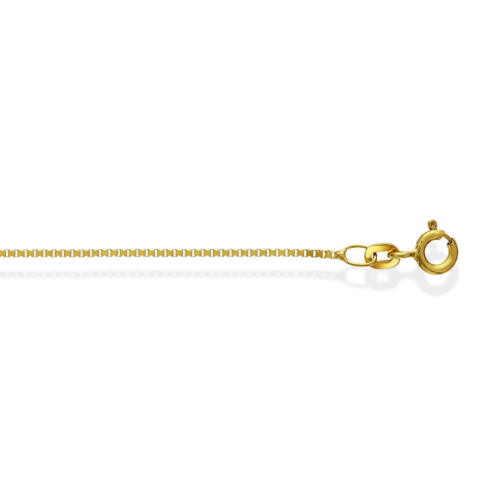 Veneziansk halskjede i 585 gult gull 1 mm, 60 cm