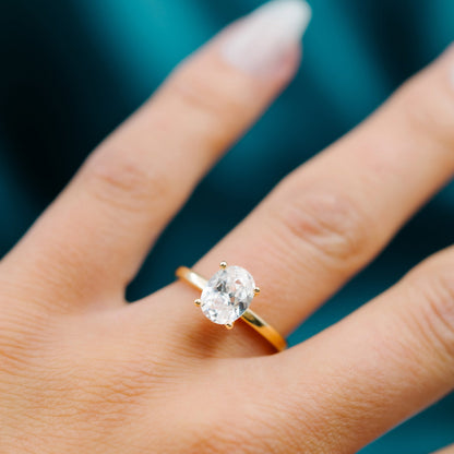 Gems Empress ring i 14 karat gult gull med labdiamant 2,00 ct, bilde 4 av 8