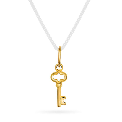 Anheng i 14 karat gult gull, nøkkel 14 mm, bilde 1 av 4