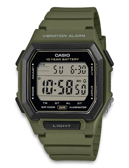 Casio Timeless W-738H-3AVEF herreklokke i resin, bilde 1 av 2