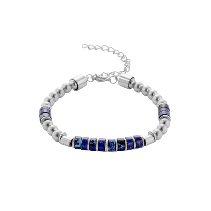 Sander emperor armbånd i stål, 6 mm, 21 cm