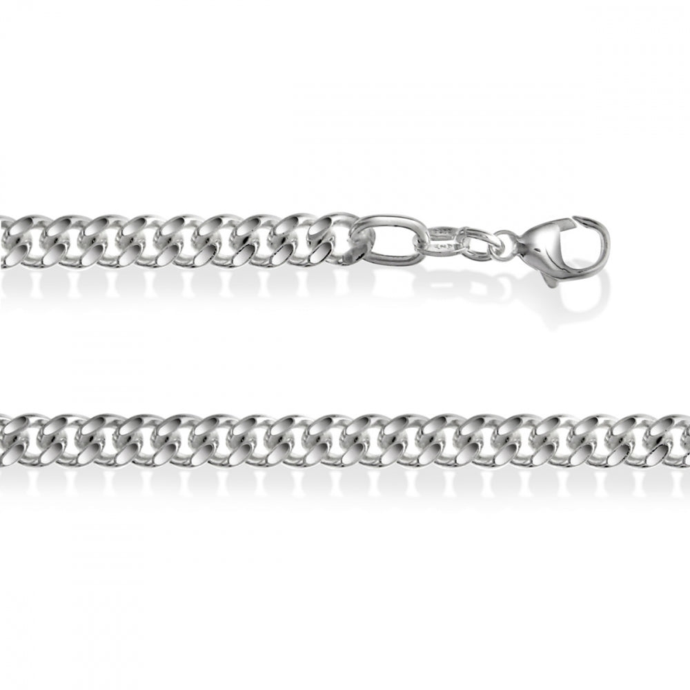Armbånd i sølv, panser 5 mm, bilde 4 av 5