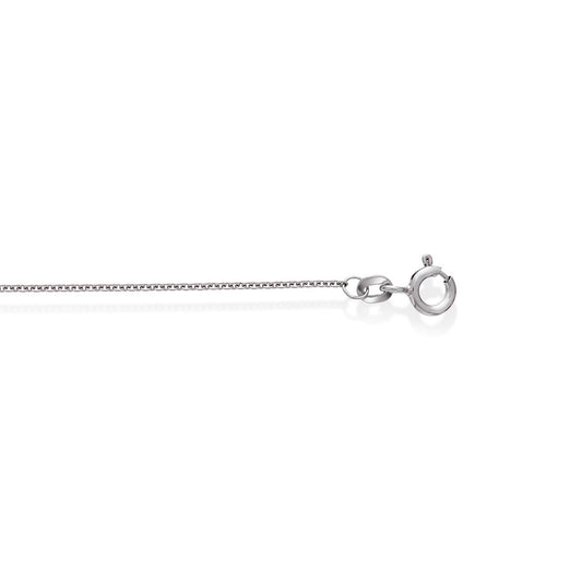 Halskjede i 14 karat hvitt gull, anker 1,1 mm, bilde 1 av 4
