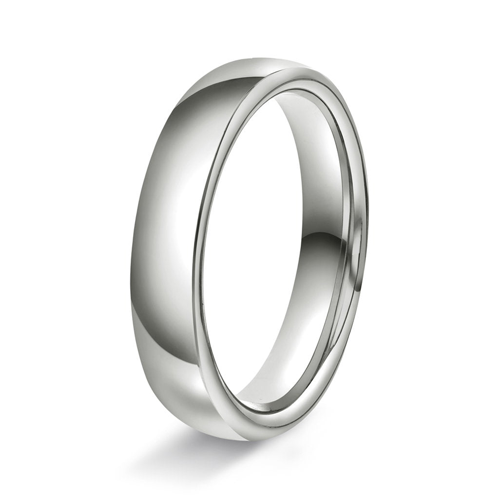 Ring i 14 karat hvitt gull, innvendig oval, bilde 3 av 6