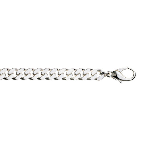 Halskjede i 925 sølv, panser 8,4 mm, 50 cm