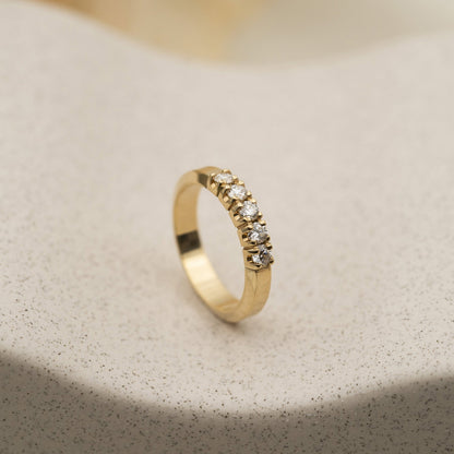 Sigma ring i gult gull med diamant 0,50 ct, 4,2 mm, bilde 2 av 4