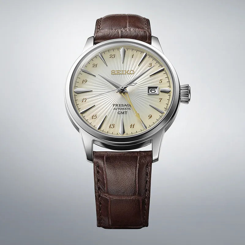 Seiko Presage SSK041 Herreklokke i Stål - Automatisk GMT, bilde 4