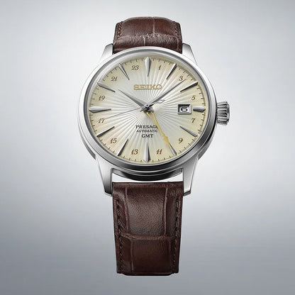 Seiko Presage SSK041 Herreklokke i Stål - Automatisk GMT, bilde 4