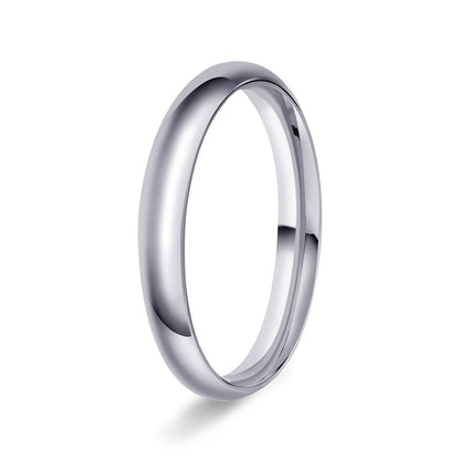 Ring i 950 platina halvrund/buet, polert, bilde 2 av 12