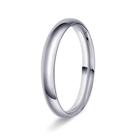 Ring i 950 platina halvrund/buet, polert, bilde 2 av 12