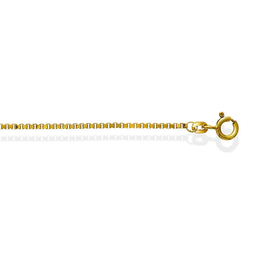 Veneziansk halskjede i 585 gult gull 1,5 mm, 70 cm