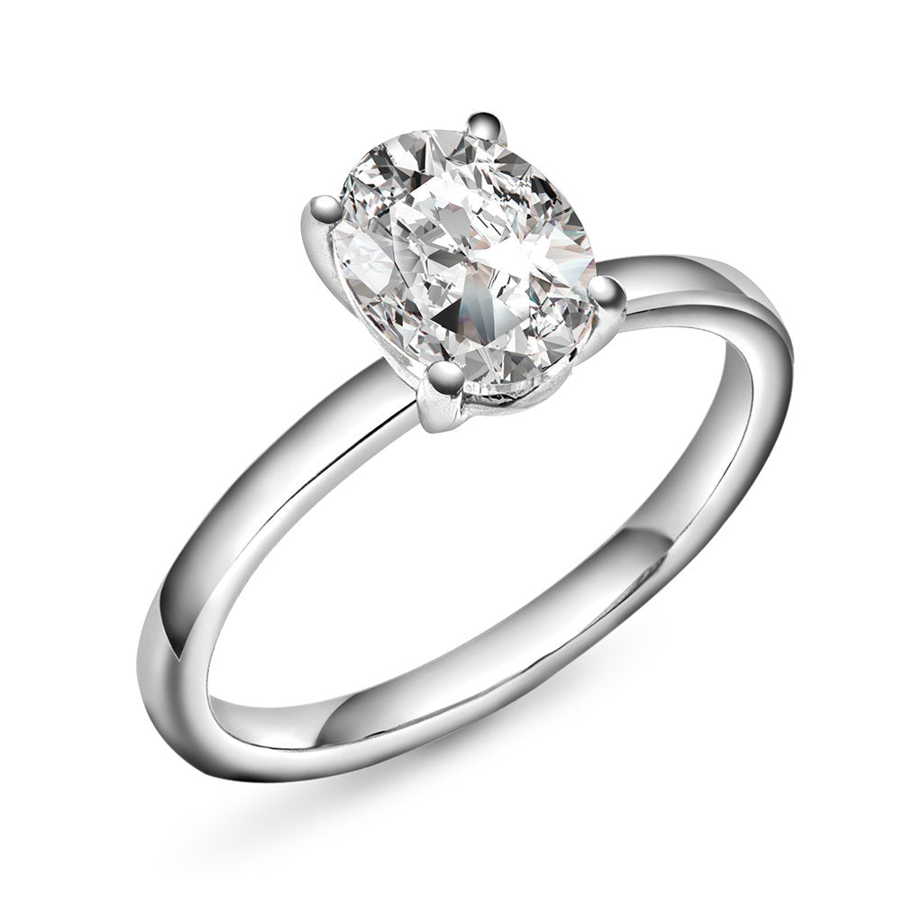 Gems ring i hvitt gull med laboratoriedyrket diamant 2,00 ct, bilde 5 av 5