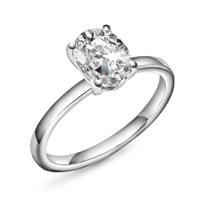 Gems ring i hvitt gull med laboratoriedyrket diamant 2,00 ct, bilde 5 av 5