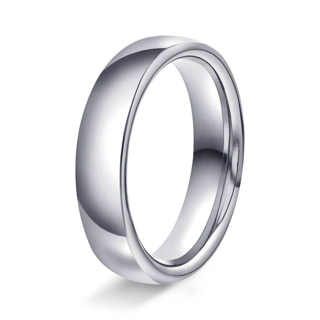 Oval ring i 950PT, polert, bilde 8 av 12