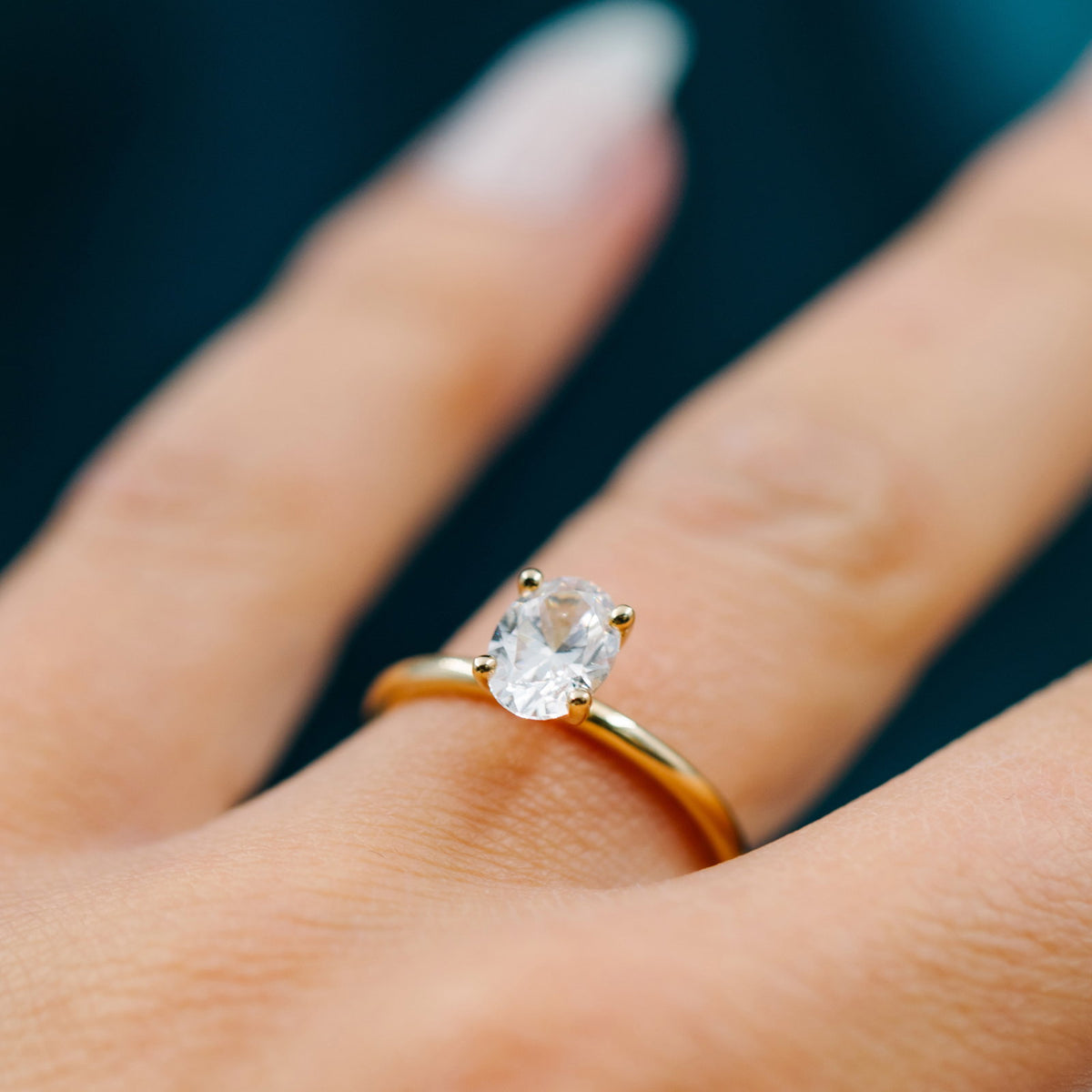 Gems Empress ring i 14 karat gult gull med labdiamant 1,25 ct, bilde 3 av 5