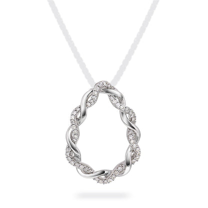 Anheng i 585 gull med diamanter 0,15 ct, bilde 1 av 4
