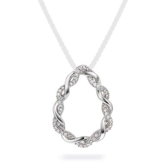 Anheng i 585 gull med diamanter 0,15 ct, bilde 1 av 4