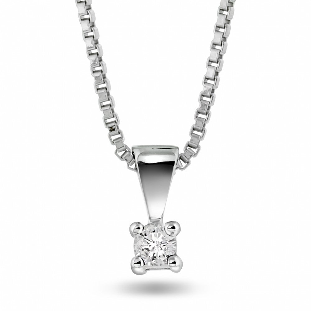 Min Første Diamant anheng i hvitt gull med diamant 0,05 ct, bilde 1 av 2