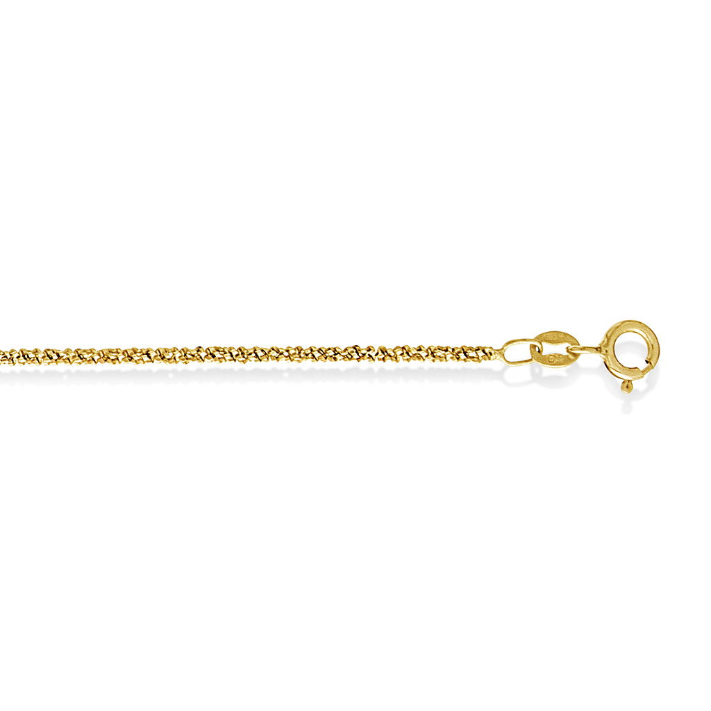 Halskjede i forgylt 925 sølv 1,8 mm, 45 cm