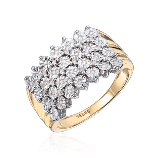 Ring med diamanter 0,15ct Wsi Artikkelnr: 57337 - Bjerveur.noRing med diamanter 0,15ct Wsi Artikkelnr: 57337