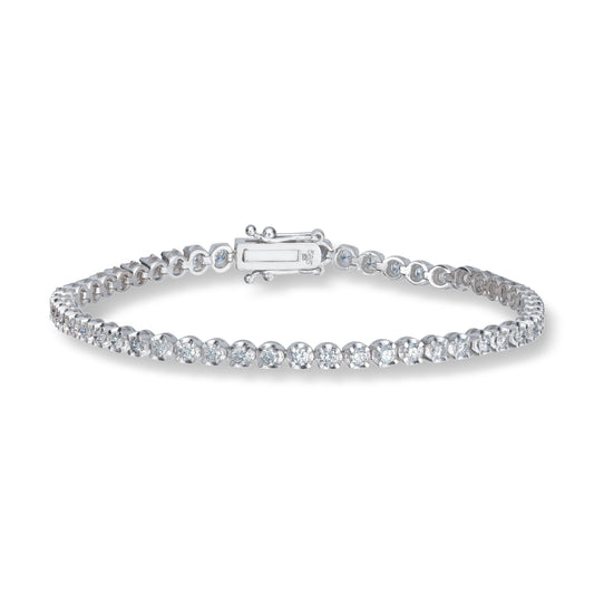 Carmen armbånd i 585 hvitt gull med diamant, Tiger 1,00 ct
