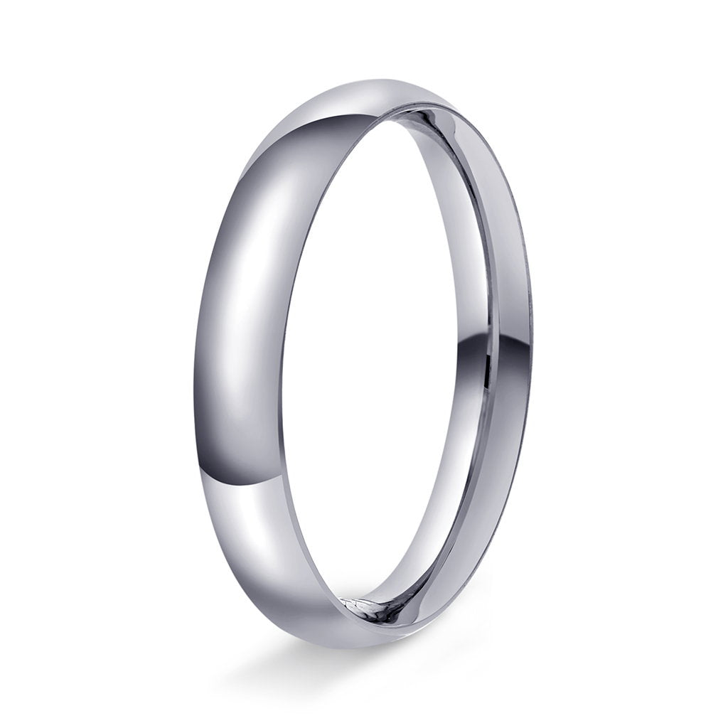 Ring i 950 platina, spissoval, bilde 4 av 12