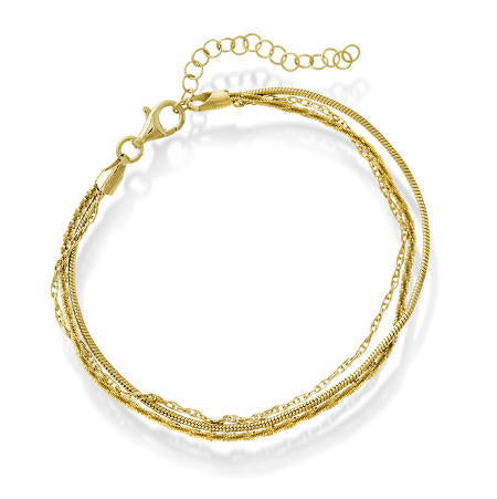 ARMBÅND I SØLV 3 RADET 19 CM 44401.19