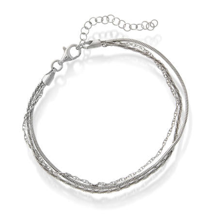 ARMBÅND I SØLV 3 RADET 19 CM 44402.19