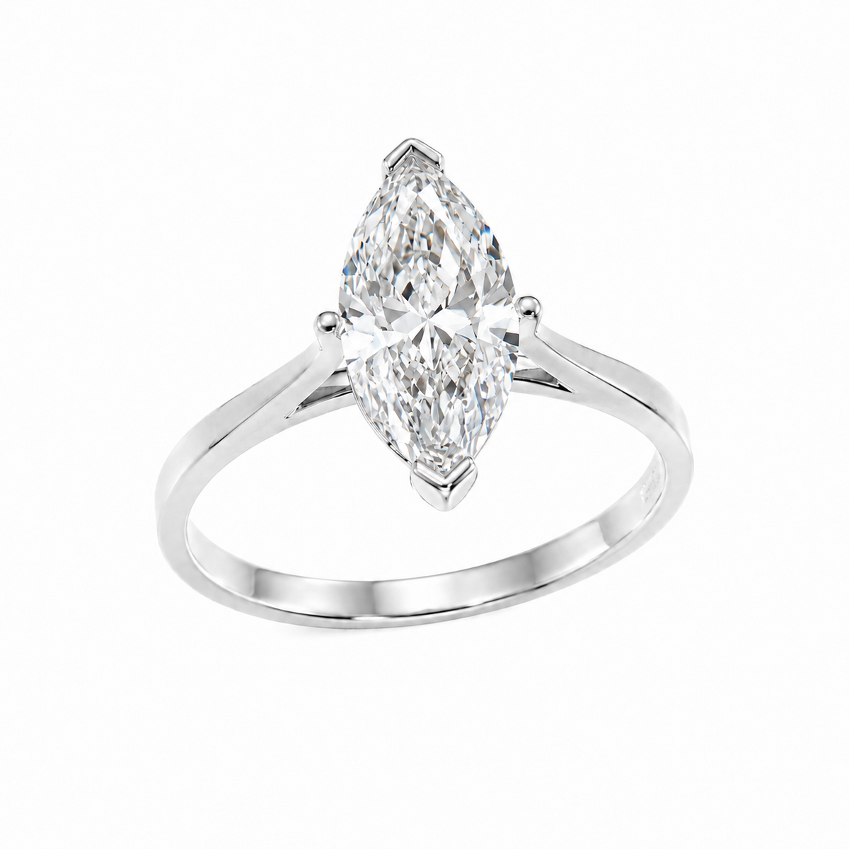 Svolder ring Madeleine Marquise i 585 gull med lab-diamant, bilde 2 av 2
