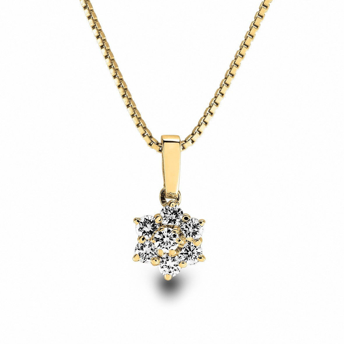 Carmen anheng Fiona i 585 gull med diamant 0,5 ct, 9,1 mm, bilde 1 av 2