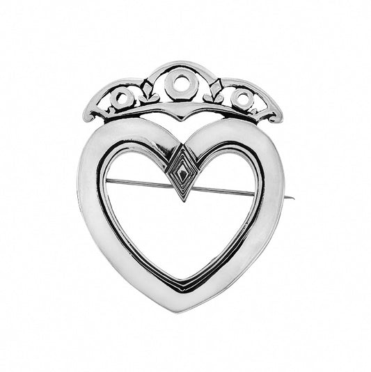 Brosje i 925 sølv, Ringeriksbrosjen 43 mm