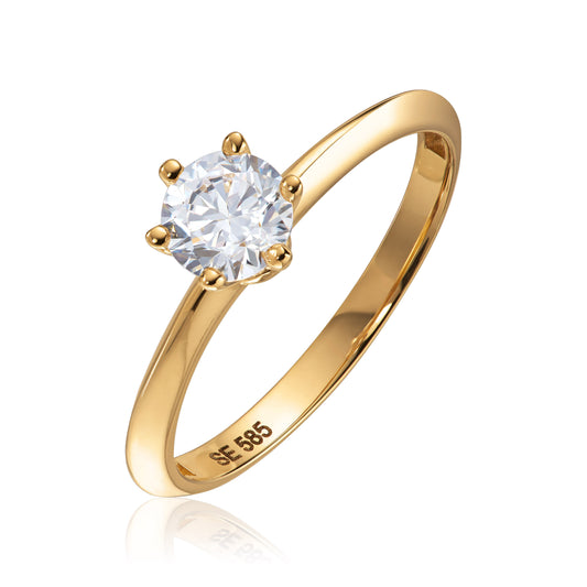 Ring Solitær" 0,50" Cz 585 Artikkelnr: 57253 - Bjerveur.noRing Solitær" 0,50" Cz 585 Artikkelnr: 57253