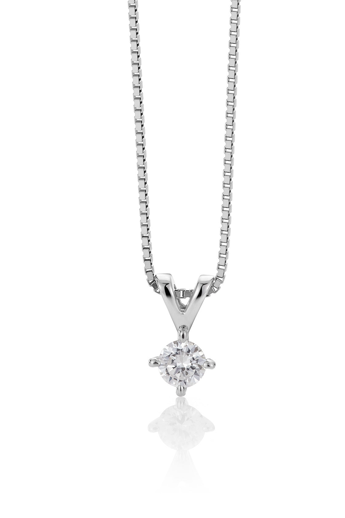 Svolder anheng Maud i 585 gull med diamant 0,5 ct SI, bilde 1 av 2