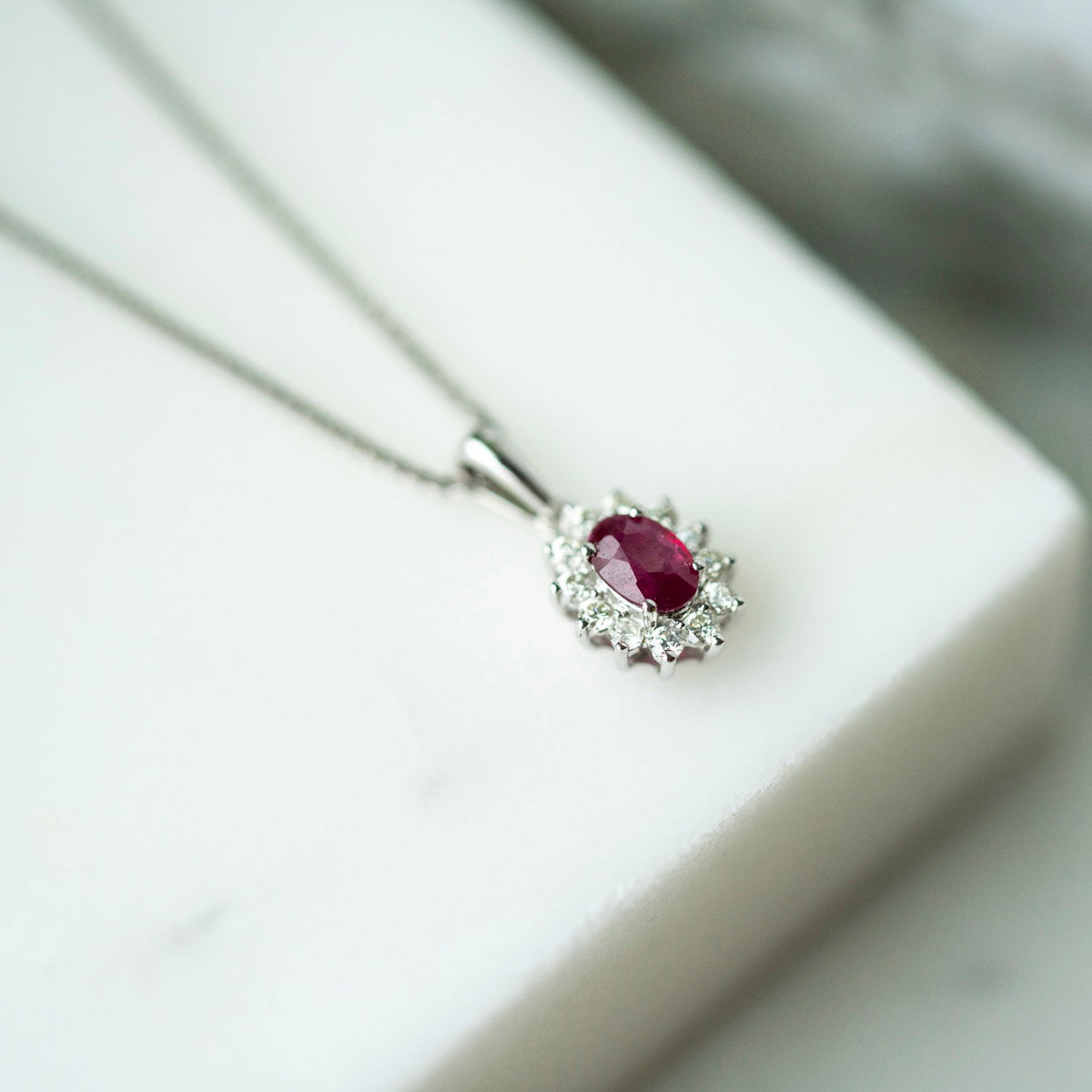 Anheng i gull med diamant 0,24 ct TW/SI, nr. 1615887-RUB
