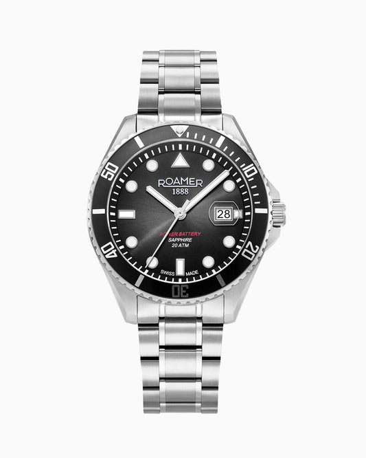 Roamer Pro Scuba 200 969845 41 85 20 herreklokke i stål, bilde 1 av 5