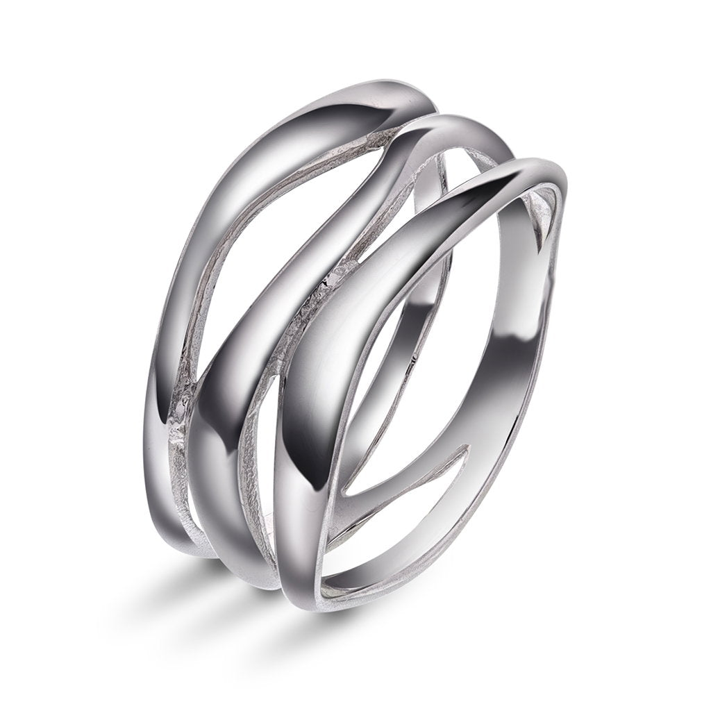 Vibe ring i rhodinert sølv 9 mm, bilde 1 av 3