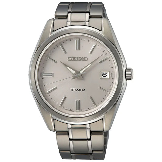 Seiko Basic SUR369P1 herreklokke i titan